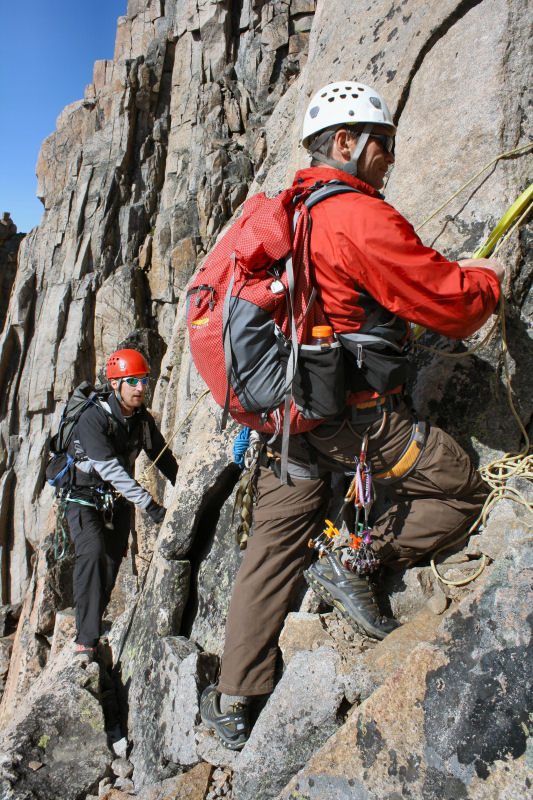 Kevin and Dwight climbing Granite Peak