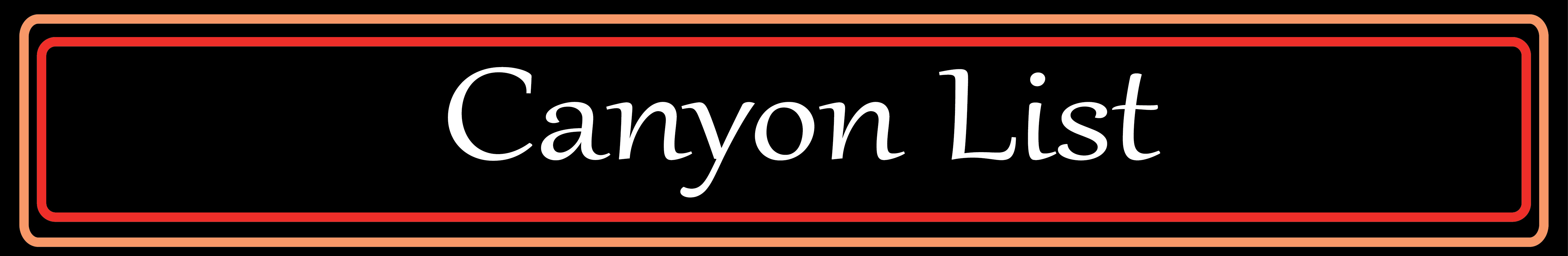 Canyon List Header