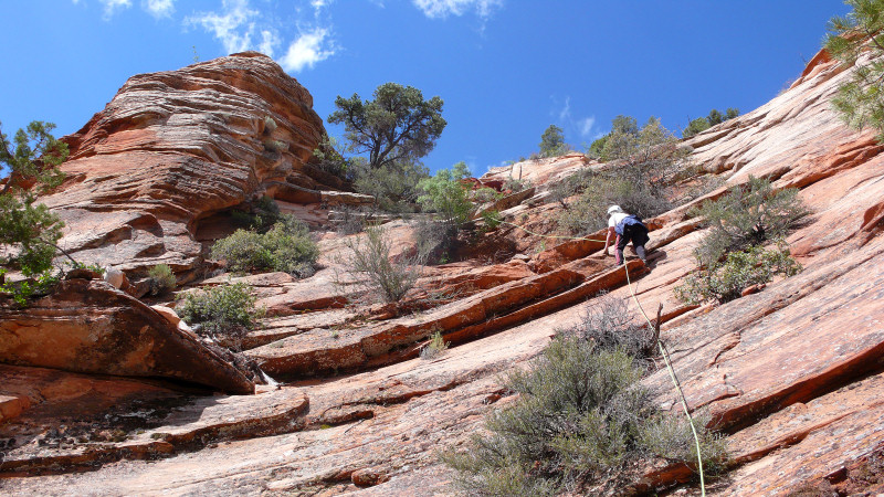 Mount Spry east face crux