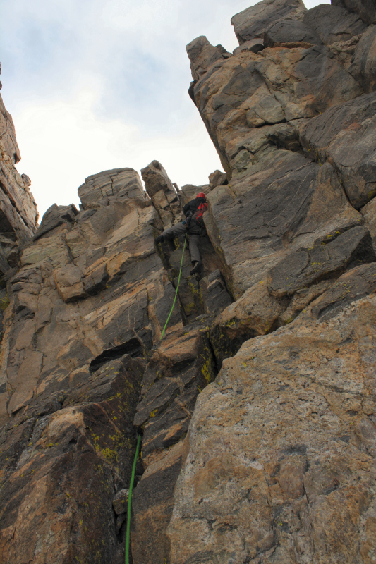 Jim following up the crux