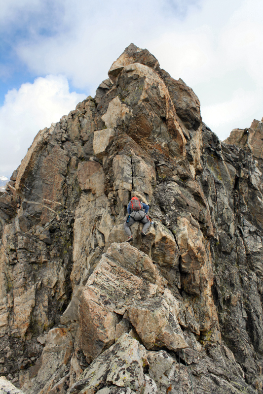 Pitch to south summit